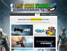 Tablet Screenshot of mycodefinder.com